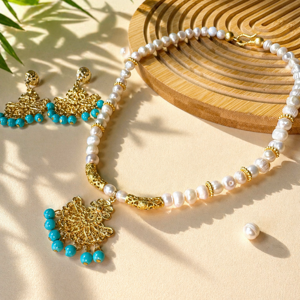 Firuzem Atelier İnci Set