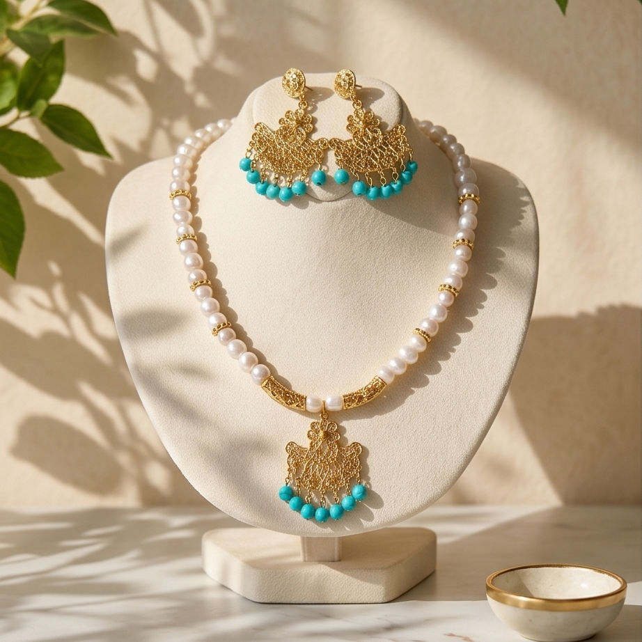 Firuzem Atelier İnci Set