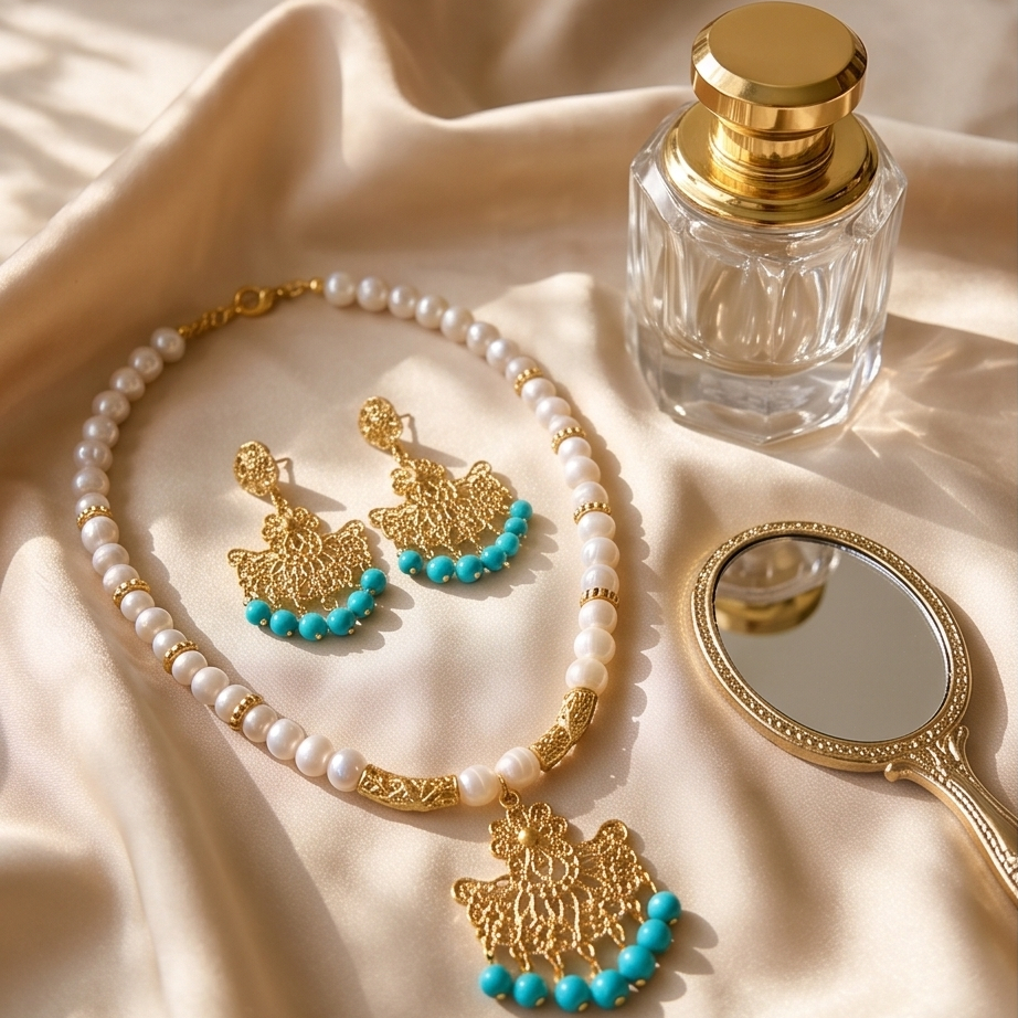 Firuzem Atelier İnci Set