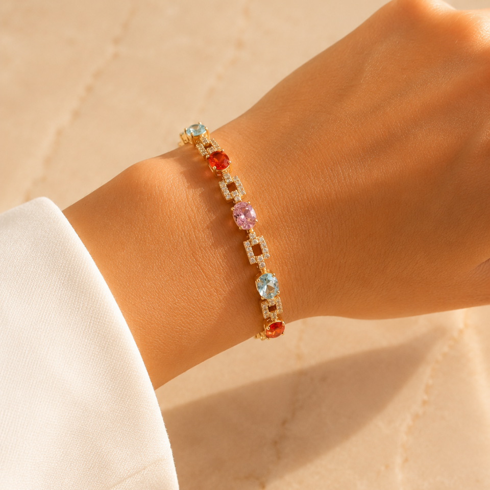 Candy Crystal Bileklik • Kararmaz