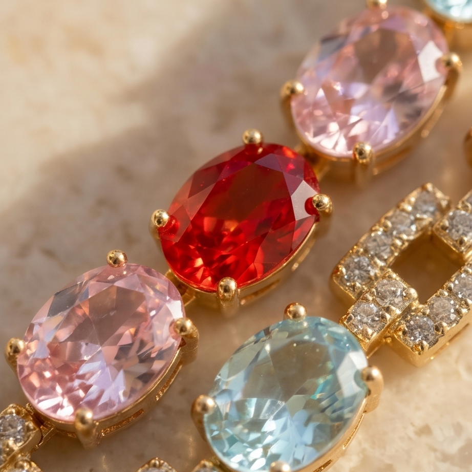 Candy Crystal Bileklik • Kararmaz