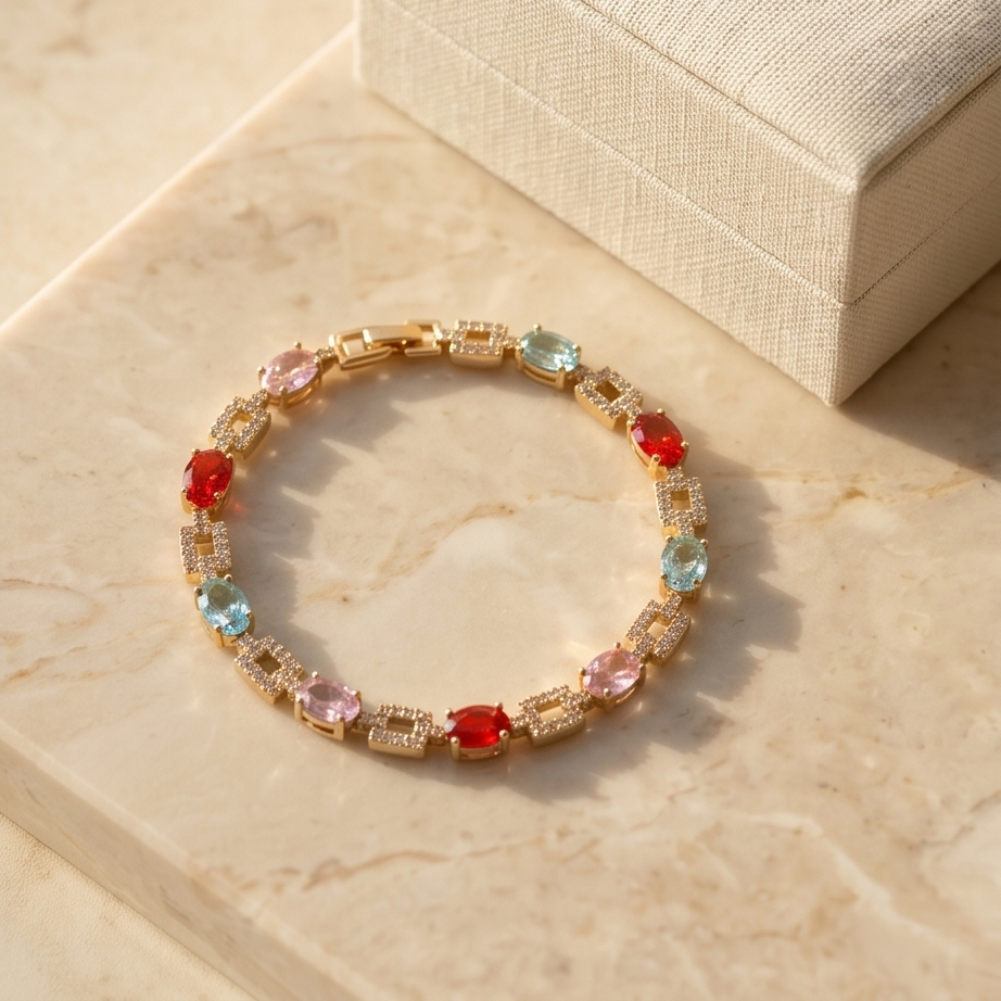Candy Crystal Bileklik • Kararmaz
