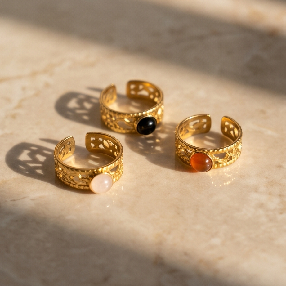 Glow Stone Çelik Yüzük