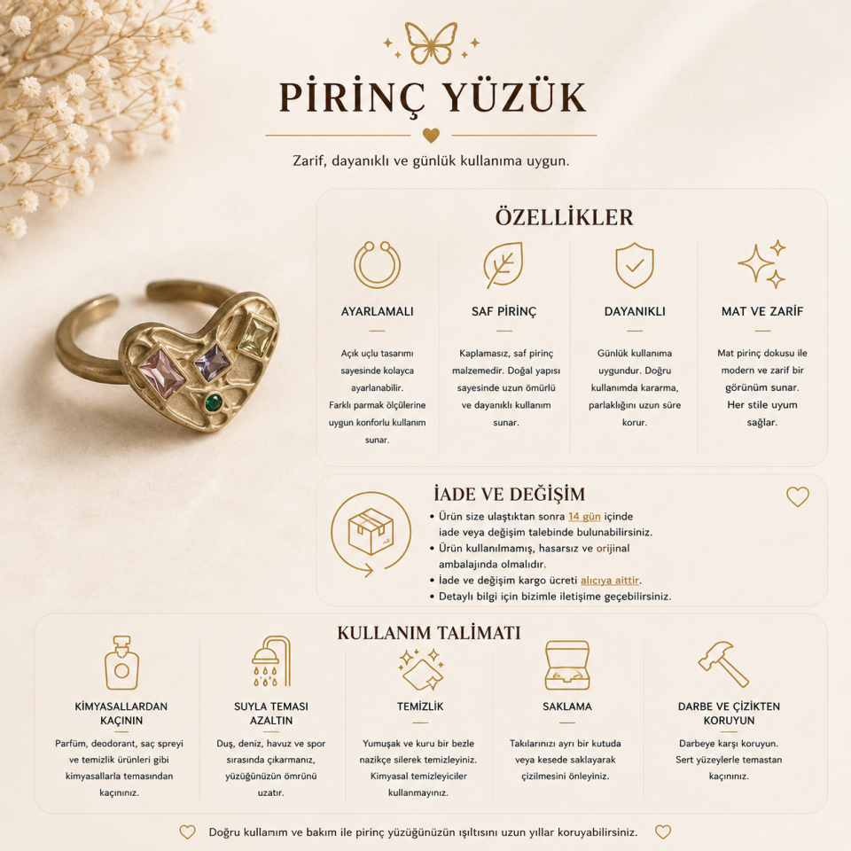 Aurelia Heart Vintage Yüzük