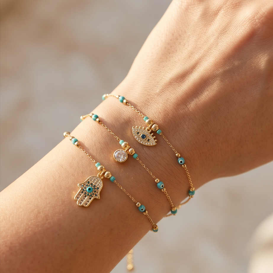 Blue Charm 3’lü Bileklik Seti